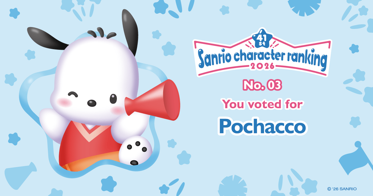 You Voted For Pochacco 2026 Sanrio Character Ranking Official Site