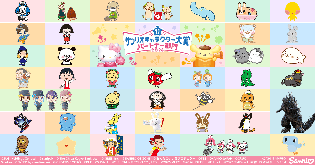 パートナー部門 | 2026年サンリオキャラクター大賞 公式サイト